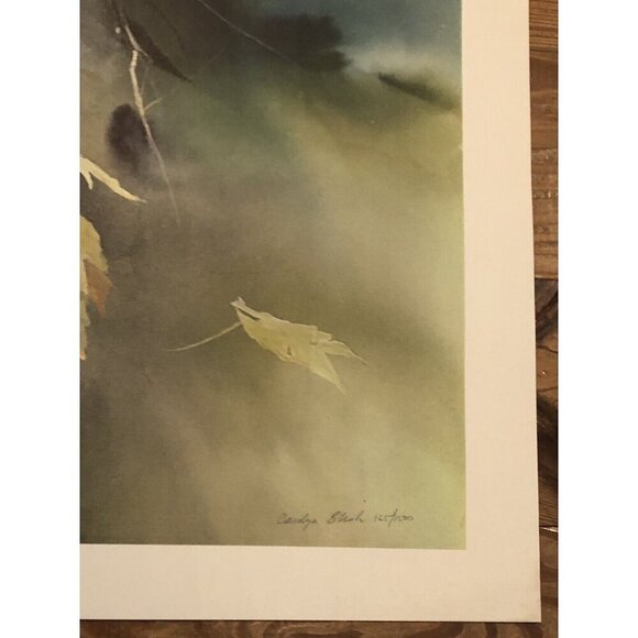 32"x22" Limited Edition Signed Numbered PRINT Last Leaves by CAROLYN BLISH 1980 - Picture 6 of 9
